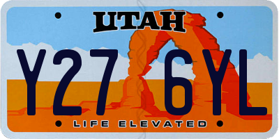 UT license plate Y276YL