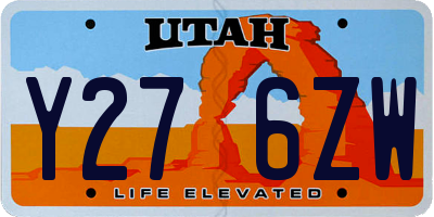 UT license plate Y276ZW