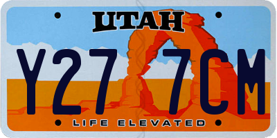UT license plate Y277CM