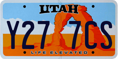 UT license plate Y277CS