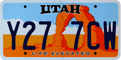 UT license plate Y277CW
