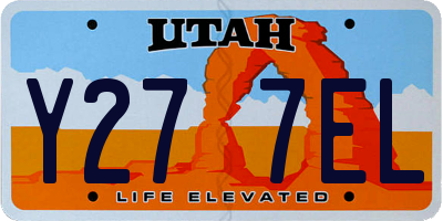 UT license plate Y277EL