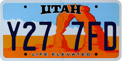 UT license plate Y277FD