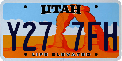 UT license plate Y277FH