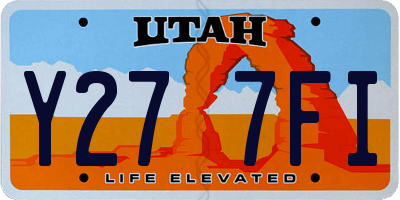 UT license plate Y277FI