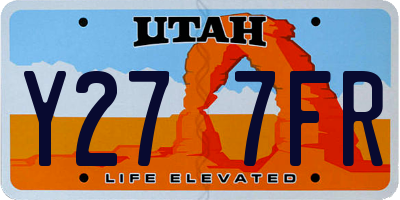 UT license plate Y277FR