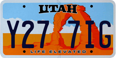 UT license plate Y277IG