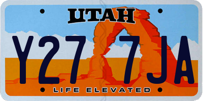 UT license plate Y277JA