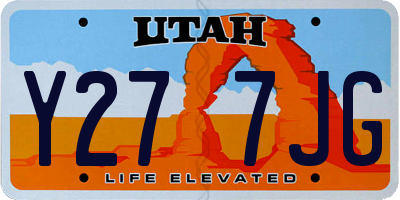UT license plate Y277JG