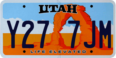 UT license plate Y277JM