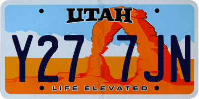 UT license plate Y277JN