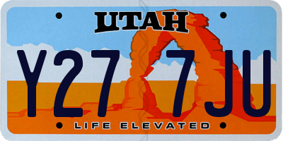 UT license plate Y277JU