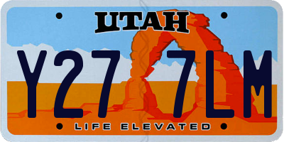 UT license plate Y277LM