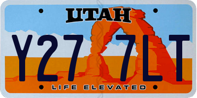 UT license plate Y277LT