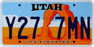 UT license plate Y277MN