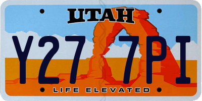 UT license plate Y277PI