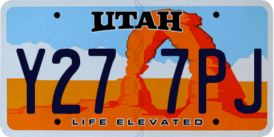UT license plate Y277PJ