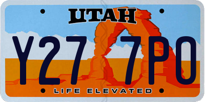 UT license plate Y277PO