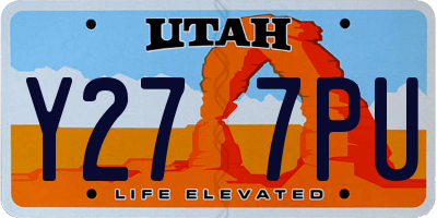 UT license plate Y277PU