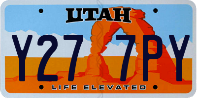 UT license plate Y277PY
