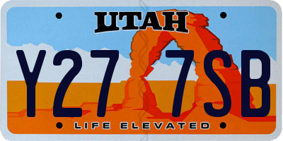 UT license plate Y277SB
