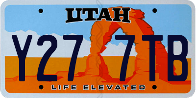 UT license plate Y277TB