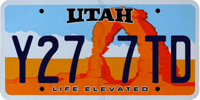 UT license plate Y277TD