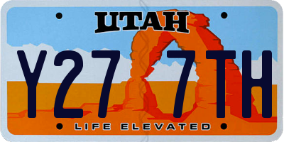 UT license plate Y277TH
