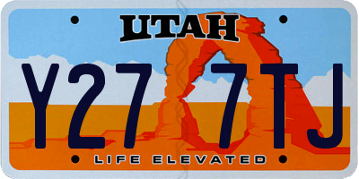 UT license plate Y277TJ
