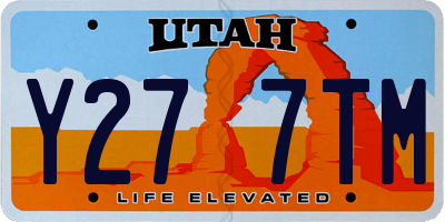 UT license plate Y277TM