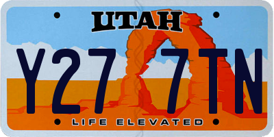 UT license plate Y277TN