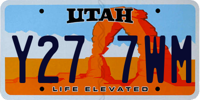 UT license plate Y277WM
