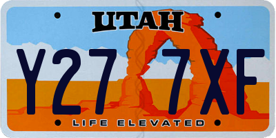 UT license plate Y277XF