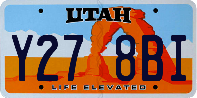 UT license plate Y278BI