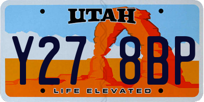UT license plate Y278BP