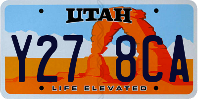 UT license plate Y278CA