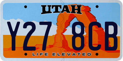 UT license plate Y278CB