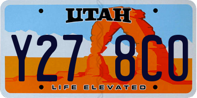 UT license plate Y278CO