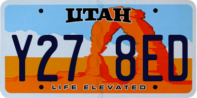 UT license plate Y278ED