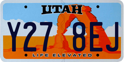 UT license plate Y278EJ