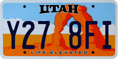 UT license plate Y278FI