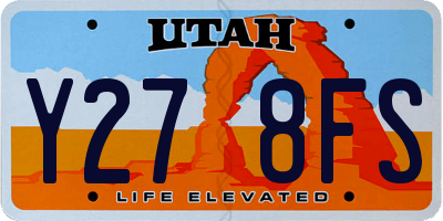 UT license plate Y278FS