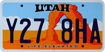 UT license plate Y278HA