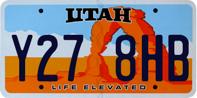 UT license plate Y278HB