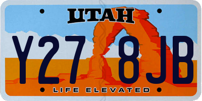 UT license plate Y278JB