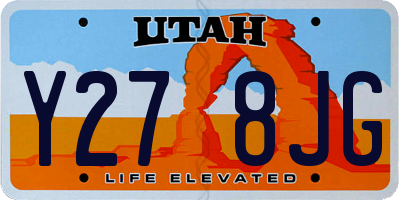 UT license plate Y278JG