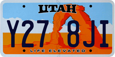 UT license plate Y278JI