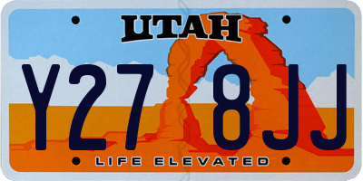 UT license plate Y278JJ