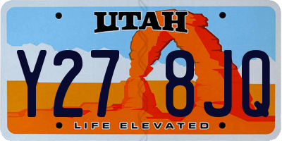 UT license plate Y278JQ