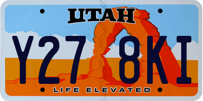 UT license plate Y278KI